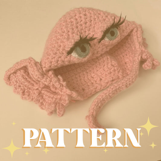 DIGITAL PATTERN - Pink Creature Crochet Balaclava