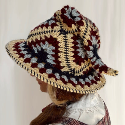 Crochet "Granny Square" Witch Hat