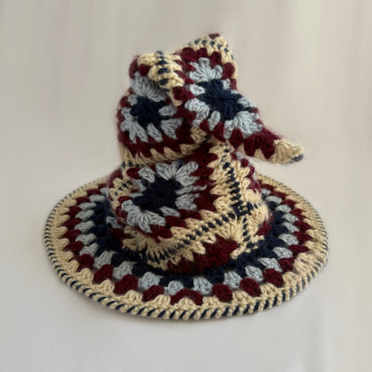 Crochet "Granny Square" Witch Hat