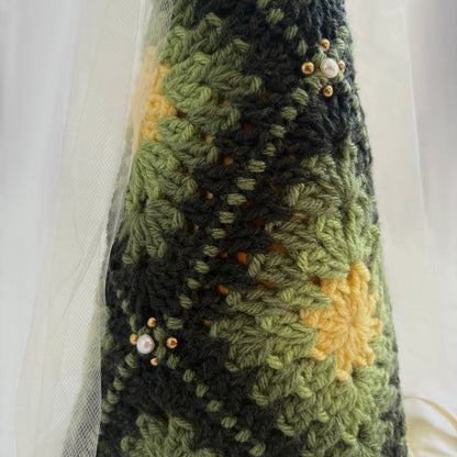 Crochet "Granny Square" Hennin Hat