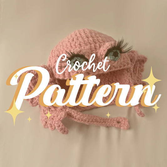 DIGITAL PATTERN - Pink Creature Crochet Balaclava