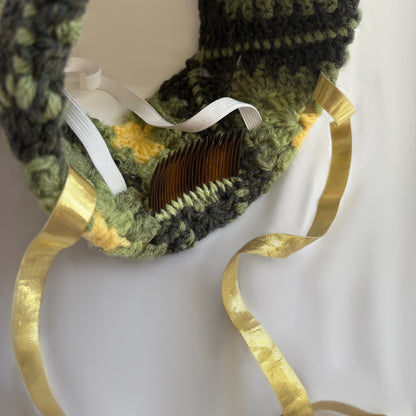 Crochet "Granny Square" Hennin Hat