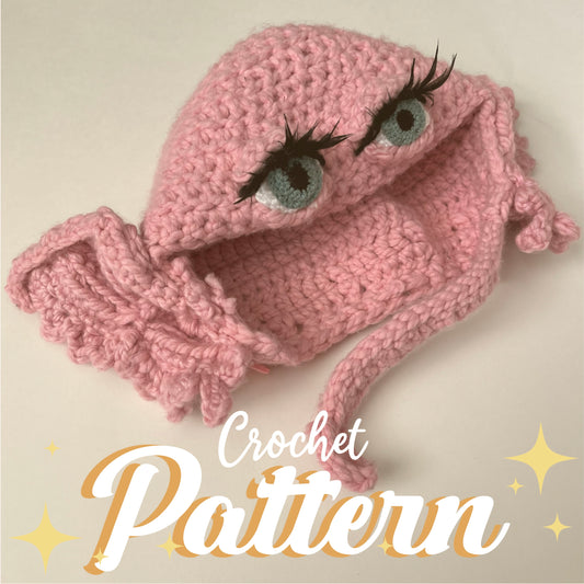 DIGITAL PATTERN - Pink Creature Crochet Balaclava